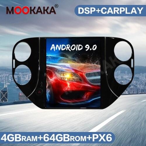 Tesla Vertical Screen Android 9 64G PX6 Car GPS Navigation Head Unit For VW Tiguan 2010-2016 Auto Radio Stereo Multimedia Player