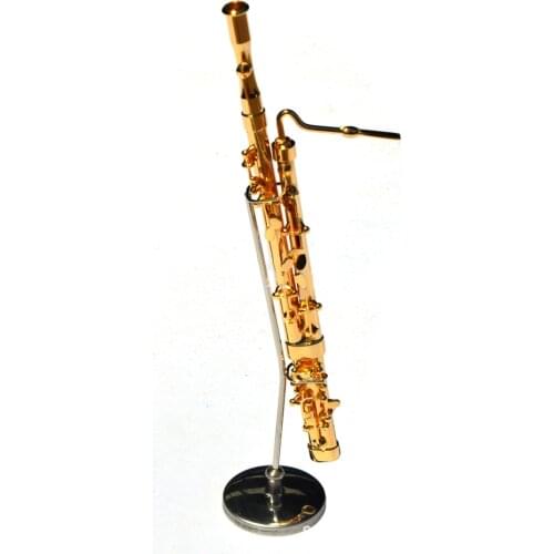 Musical Instrument Bassoon Miniature Display Model