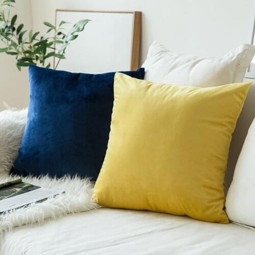 Pillow cushioned sofa cushioned office waist-to-back pillowcase with pillowcase back cushion velvet pillowcase without core