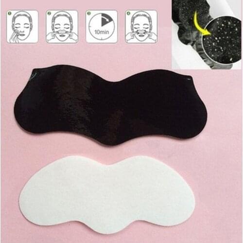 10PCS Bamboo Charcoal Blackhead Remover Deep Nose Pore Cleasing Strip Nose Sticker Pig Nose Mask Charcoal Pore Strip Deep Clean