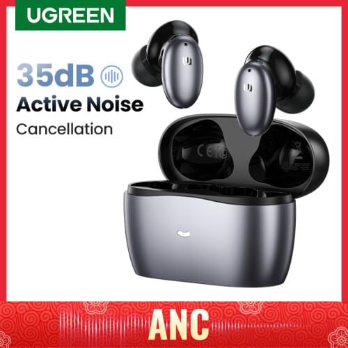 【Premiere $39.99】UGREEN HiTune X6 Wireless Headphones Bluetooth Earphones TWS Earbuds ANC 35dB Hybrid Active Noise Cancellation