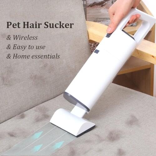 Pet Hair Vacuum Cleaner Brush Easy Cleaning Room Cat Dog Hair Usb Charging Portable Wireless Vacuum Cleaner Multiple Brush Heads