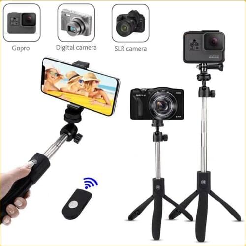 K05 Bluetooth Foldable Detachable Camera Gopro Tripod Selfie Stick with Remote Control High-End Universal Mobile Phone Photo