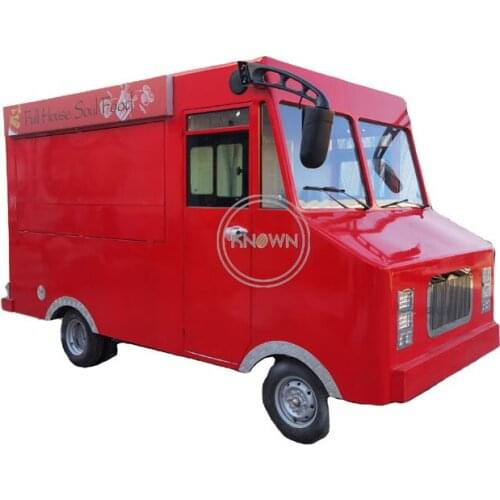 Street Mobile Fast Food Cart Ice Cream Vending Truck Vintage Car Cooking Trailer Kiosk for Sale