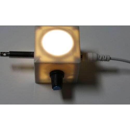 USB White LED Light Lighting Bottom Biological Microscope Lamp Source Adjustable