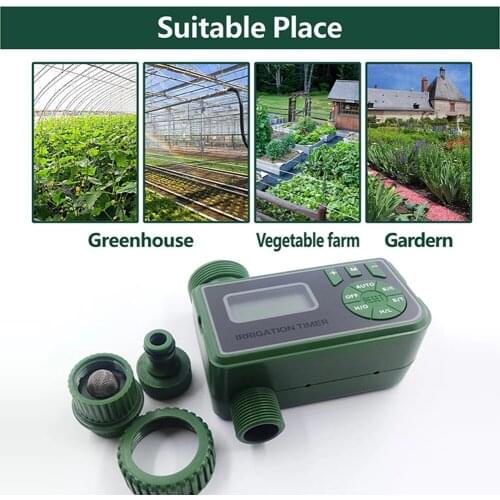 LCD Screen Garden Irrigation Control Device Auto Water Saving Irrigation Controller Digital Plant Watering Timer