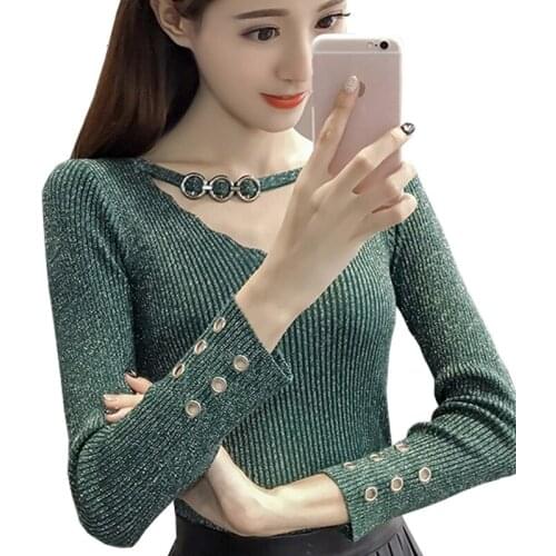 Han edition set of head light silk to film new winter sweater top female T-shirt knitted coat of cultivate ones morality
