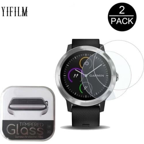 2PACK For Garmin Vivoactive 3 Screen Protector Ultra Clear 9H Tempered Glass Garmin Vivoactive 3 Explosion proof Film