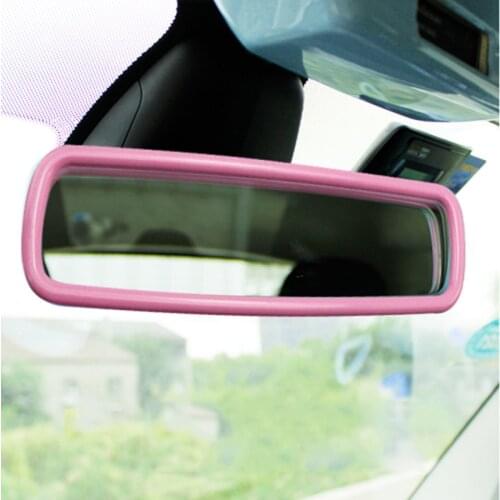 ABS Car Interior Rearview Mirror Decor For Mercedes Smart Fortwo Forfour 453 Rear View Mirror Cover Women Men Auto Accessories
