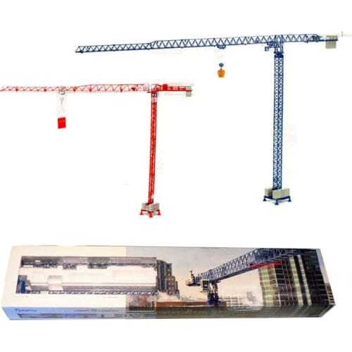 1/87 Metal Alloy Heavy Tower Crane Libra Tower Diecast Crane Construction Model Fans Collections Decoration Display Souvenirs