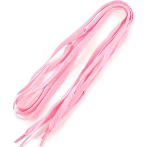 1 Pair Hot Style Woman Pink Flat Shoelaces Trainer Sport Boot Shoe Laces