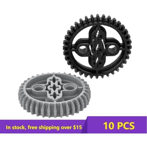 10PCS MOC Bricks 32498 36 Tooth Gear Outer Diameter 37.3 High-tech Building Block Model Kids DIY ToysBrick Parts Best Gifts
