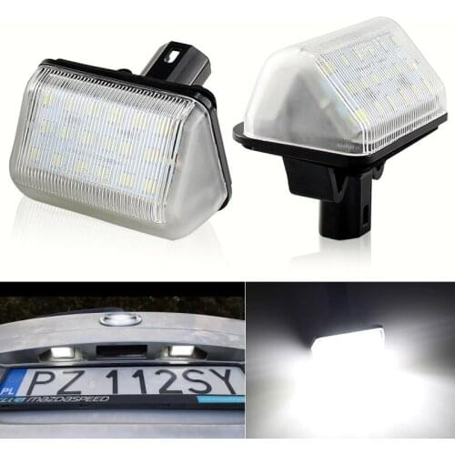 2pcs White Error free LED License Plate Lights For Mazda CX-7 CX7 2007 2008 2009 2010 2012 CX-5 CX5 2013 2014 Number Plate Lamp
