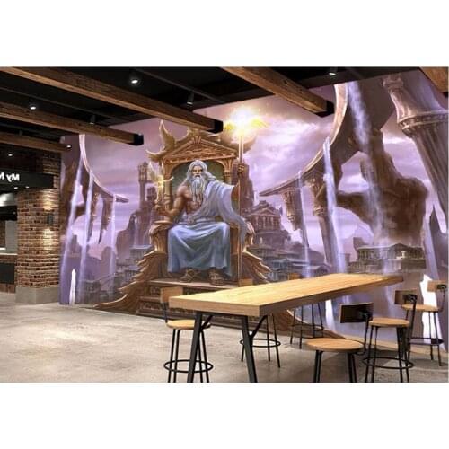 Custom photo 3d room wallpaper Non-woven mural Western Greek mythology Temple of painting 3d wall murals wallpaper for walls 3 d