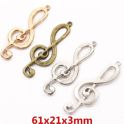 5pcs Note pendant charm DIY fashion bracelet necklace jewelry accessories 5949