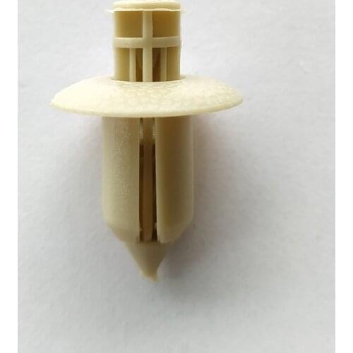 50pcs Universal Auto Fastener 8mm Plastic Car Fender Door Panel Clip Black Bumper Retainer Rivet Car Styling For Audi Toyota