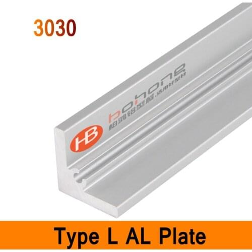 3030 Type L Aluminium Profile Long Angle Plate EN Standard DIY Brackets AL 3D DIY Printer Frame Metal Connector Sheet Workbench