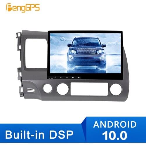 Android 10.0 Radio Stereo GPS Car DVD Player For Honda Civic 2007 2008 2009 2010 2011 navigation Multimedia Auto IPS unit