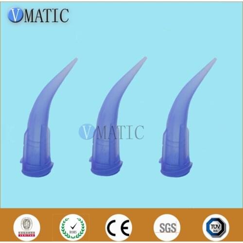 Free Shipping Quality 100pcs 22G Blue Color TT Tapered Bend Plastic Dispensing Needle Tips