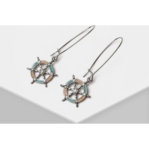 Amorita boutique Vintage rudder drop earrings