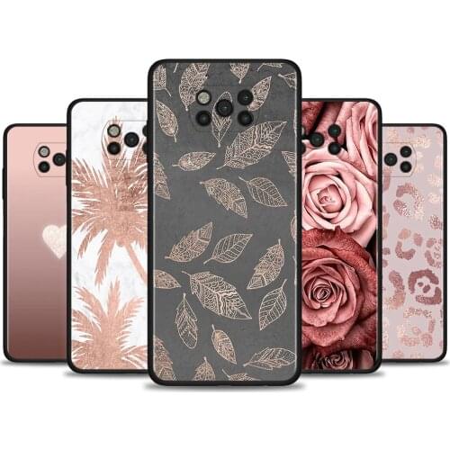 Case For Poco X3 NFC M3 Pro M3 F3 F1 Capa for Mi Note 10 Pro Caso For Xiaomi CC9 Pro A3 A2 Beautiful Rose Bling Picture