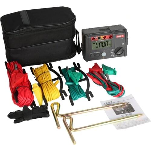 UNI-T UT522 Digital Earth Ground Resistance Tester Lightning Rod Lightning Detector Low Tester