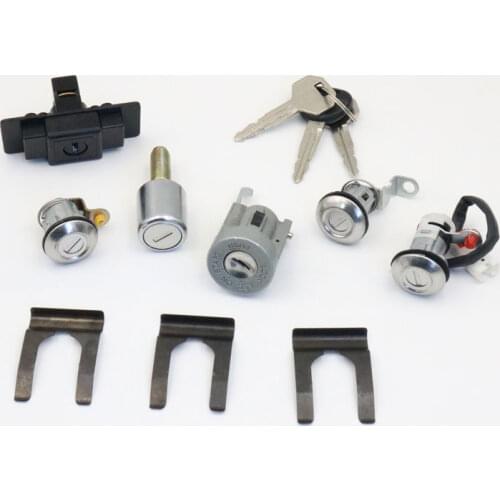 For Mitsubishi Pajero Shogun Montero MK2 2nd V32 4G54 Lock Cylinder & Key Set