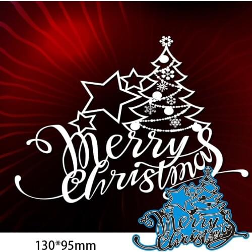 130*95mm Christmas Tree New Cutting Metal Dies New Stencils DIY Scrapbooking Paper Cards Craft Making Craft Decoration