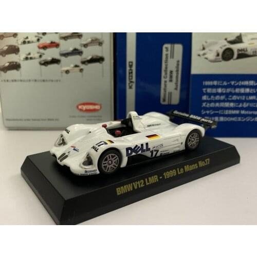 KYOSHO 1/64 BMW V12 LMR Dell livery #17 Le Mans racing car Collect die casting alloy trolley model