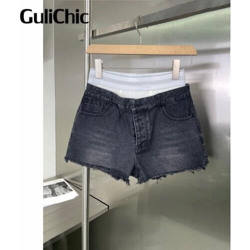 Женские шорты с высокой талией GuliChic China At AliExpress