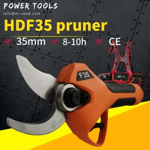 HISEED DC 43.2V Battery Electric Pruning Shears Cordless Orchard Branches Cutter Cutting Tools Pruner Scissor Garden Pruning