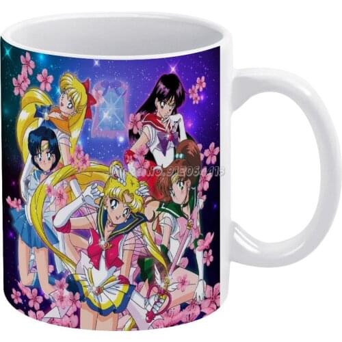 Inner Senshi Coffee Mugs Pattern Coffee Mug 330ml Milk Water Cup Creative Fathers Day Gifts Manga Anime Ball Luna Bunny Rabbit C