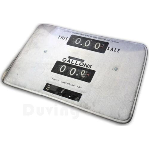 Gas Pump Face Vintage Carpet Mat Rug Cushion Soft Non-Slip Auto Automobile Automobilia Automotive Cars Filling Station Fuel