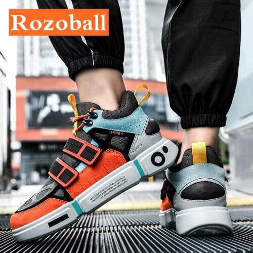 Sneakers Men Hip Hop Casual Shoes Men Retro Fashion Sneakers Outdoor Male Trainers Non-slip Walking Shoes Dropshipping Rozoball