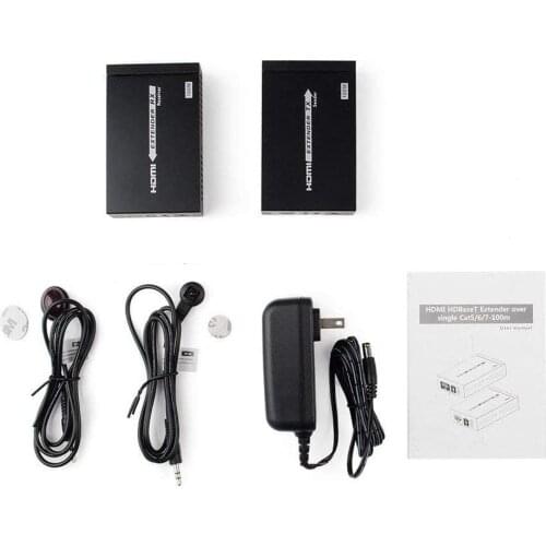 LKV375N HD-BaseT 4K HDMI Extender Over Single CAT/6/6A/7/8 Cable up to 230ft/70m Support 3D,1080P, 4K with Bi-Direction