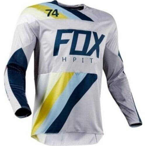 Mens downhill jersey hpit fox jersey mountain bike mtb shirts offroad dh motorcycle motocross sportwear bicycle racing cycling