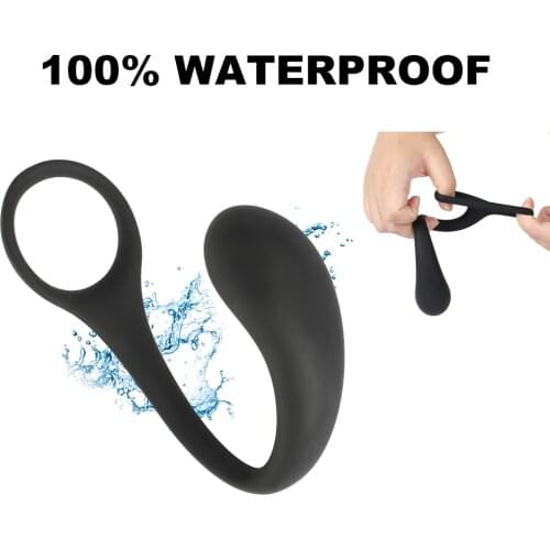 Male Prostate Massage & Anal Plug Anal Silicone Prostate Stimulator Butt Plug Delay Ejaculation Ring Sex Toys For Men Gays