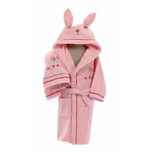 Özdilek Pinky Girl Girl 'S Bamboo Bathrobe Set