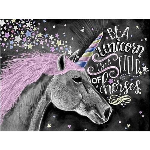 DIY Digital Painting By Numbers fairy horse oil painting mural Kits Coloring Wall Art Picture Gift frameless