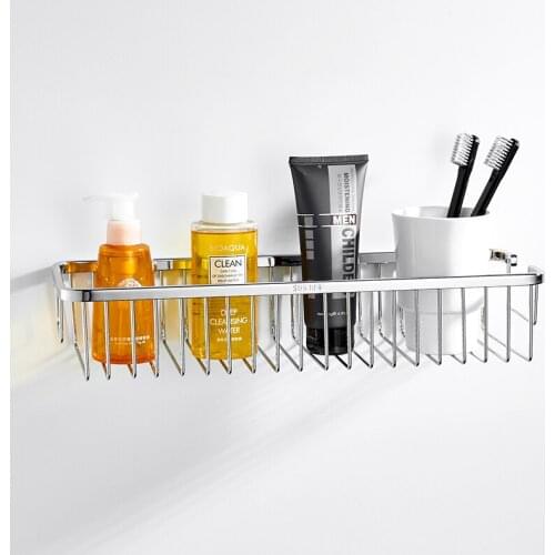 Bathroom Rack Tray Shelves on The Wall 30-50cm for Shampoo Shower Cabin Shelf Wc Soap Dish Storage Bathroom and Organization
