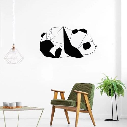 Panda Geometry, Shapes, Animals, Car stickers, Triangles, Lines Wall Decal Window Sticker Handmade PW767