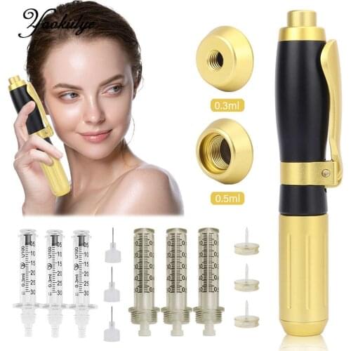 Pressurized Pen Hyaluronic Acid Pen with Tattoo Tip 0.3/0.5ml Remove Wrinkle Face Lift Lip Hyaluron Gun Atomizer Injection Pen