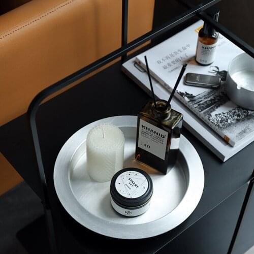 Silver Dinner Plates for Dinnerware Tableware Home Entrance Table Key Perfume Storage Tray Party Cupcake Fandont Food Dishes