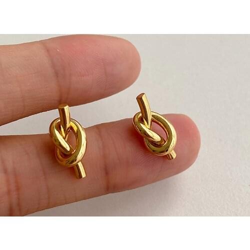 Fashion New Stainless Steel Stud Earrings For Women Geometric Gold Simple Earrings Brincos 2020 Trendy Christmas Accessories