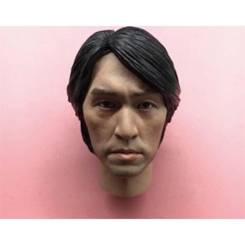 In Stock For Sale 1/6th Comedian Stephen Chow Male Head Sculpture For Usual 12inch Doll Action Figure