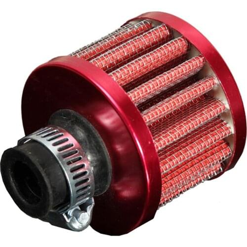 12MM AIR FILTER CONE OIL RECOVERY STEAM CAR MOTORCYCLE RED