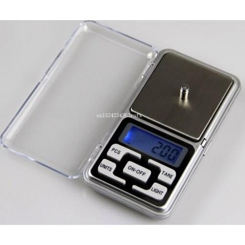 100pcs 500g 0.1g / 200g 0.01g Digital Pocket Scale Jewelry Precision Weight Electronic Balance Kitchen Weight Scale Wholesale
