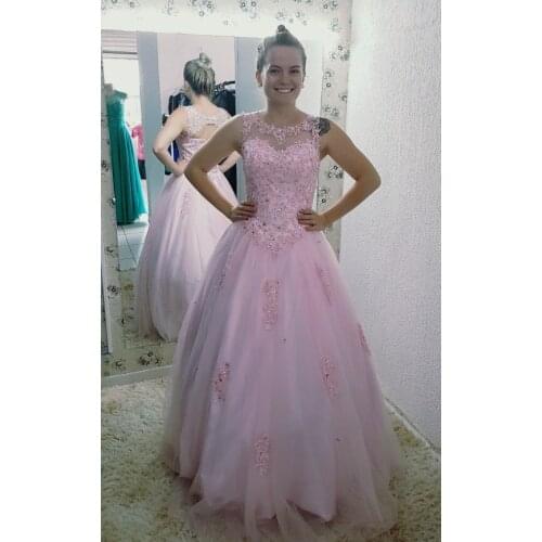 ANGELSBRIDEP Plus Size Quinceanera Dresses 2021 Luxury Rhinestones Beads Corset Sweet 16 Tulle Ball Gown Vestido Debutante Dress