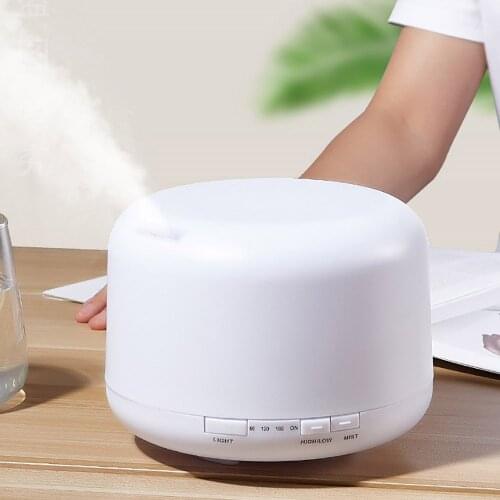 500ML Aromatherapy Diffuser Air Humidifier with LED Light Home Room Ultrasonic Cool Mist Aroma Essential Oil Diffuser For Office