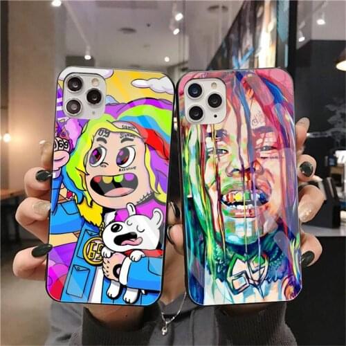 Tekashi 6ix9ine SixNine 69 Rapper Phone Case Tempered Glass For iPhone 11 Pro XR XS MAX 8 X 7 6S 6 Plus SE 2020 case